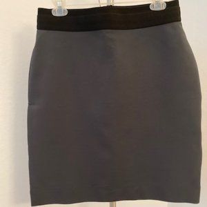 BCBGMaxAzaria Fitted Gray Pencil Skirt